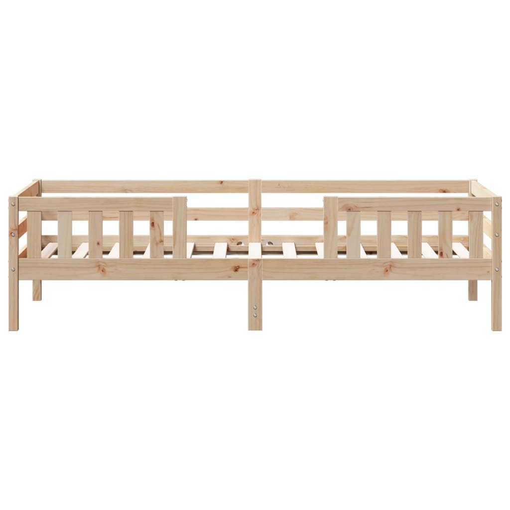 Bed Frame 90x200 cm Solid Wood Pine